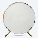 Aperturee Aperturee First Boo Day Halloween Birthday Round Backdrop